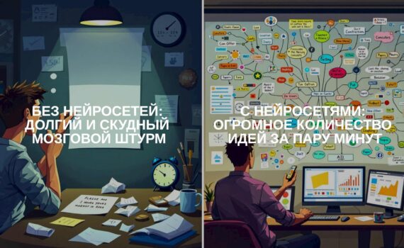 Нейросети в мозговом штурме: как AI ускоряет генерацию творческих идей