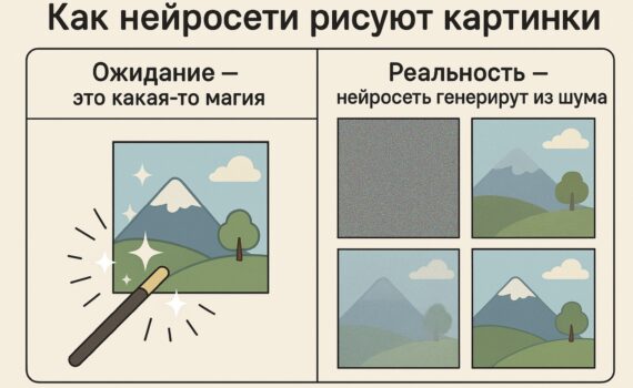Как нейросети генерируют картинки: от шума к реальному изображению