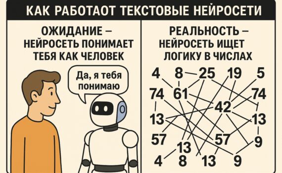 🔢 От слов к числам: полное объяснение того, как работают нейросети