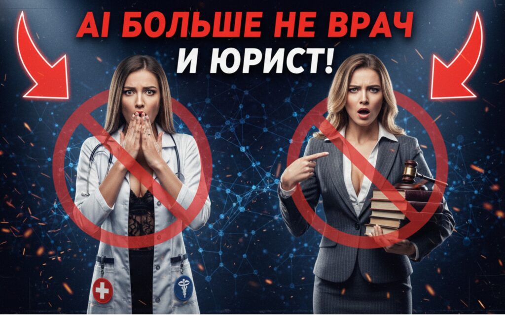 💊 ChatGPT запретили быть врачом или юристом? Разбираем шумиху
